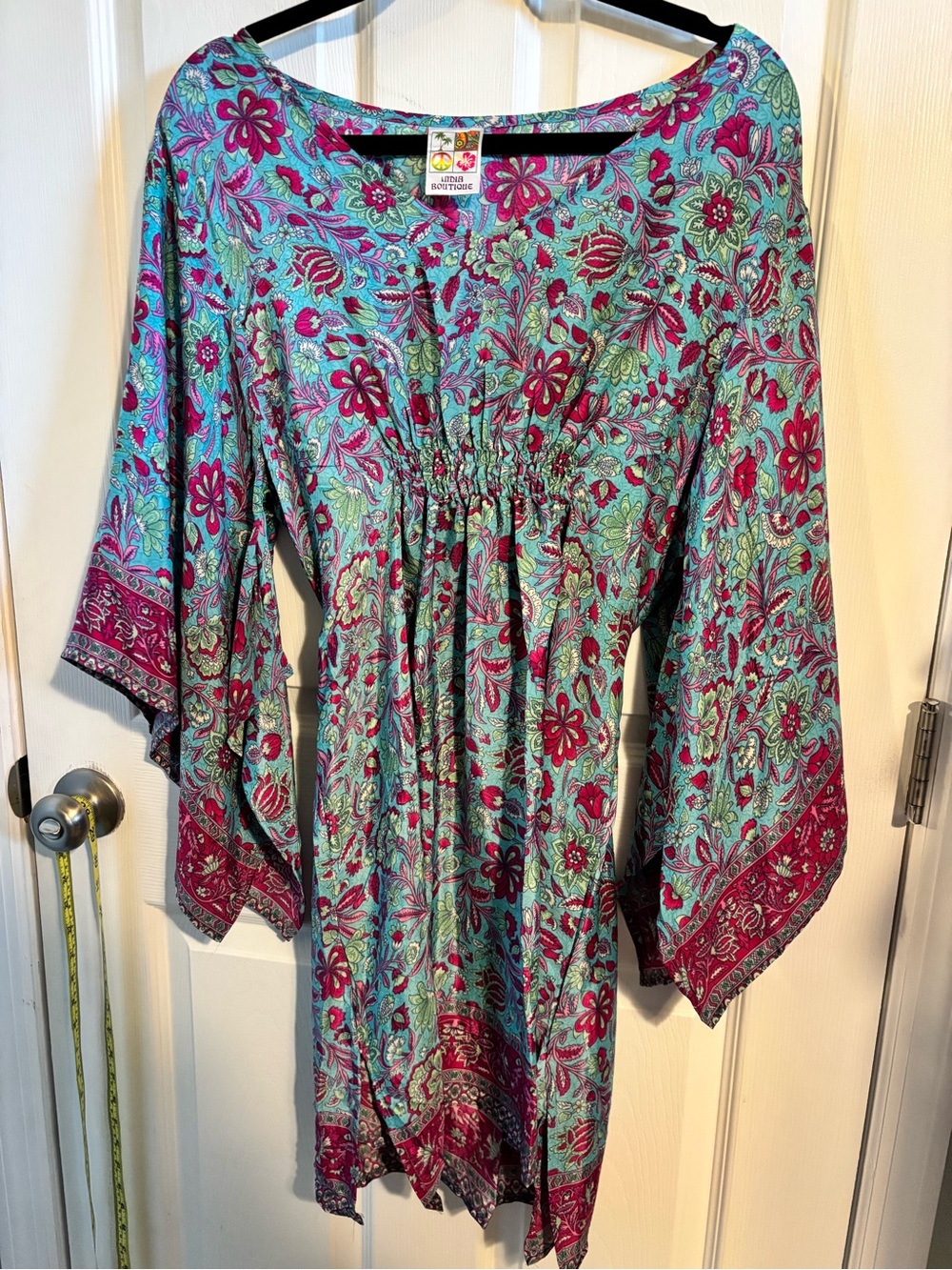 😍Boho Floral Tie-Waist Cover up Dress SZ Med/Large